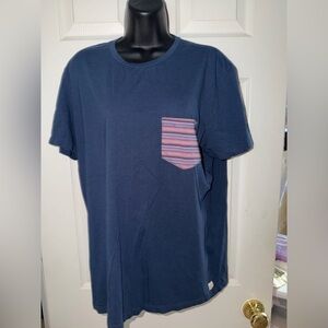 Marine Layer Signature Printed Pocket Tee Blue/Mood Indigo